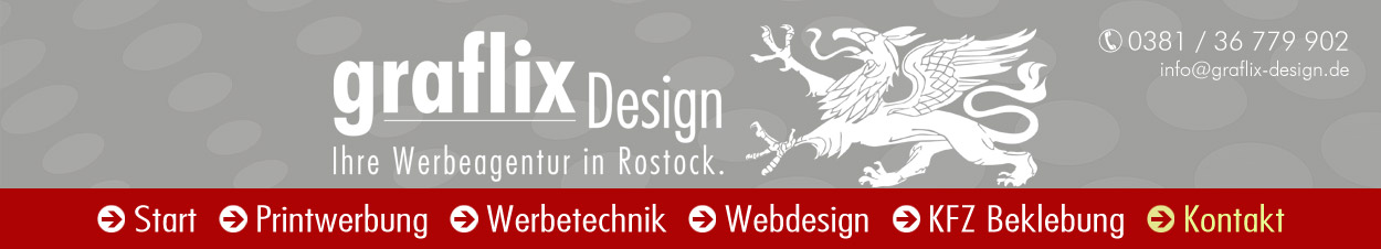 Werbeagentur graflix Design Rostock